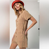 Easel Linen Blend Romper