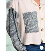 Paisley Terry Top by Bucketlist