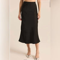 Z Supply Euphoria Skirt Luxe Sheen Midi Satin