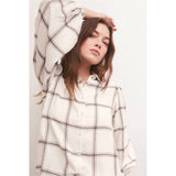 Z Supply Overland Plaid Blouse