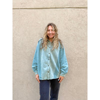 Easel Mineral Washed Jacket Blue