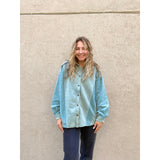 Easel Mineral Washed Jacket Blue