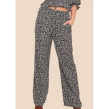 Floral Wide Leg Pants