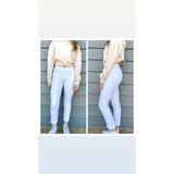 KanCan High Rise Slim Straight Jeans White