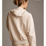 T.La Ivory Hooded Terry Sweatshirt