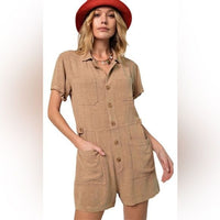 Easel Linen Blend Romper