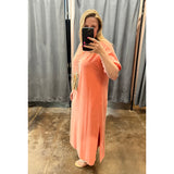 Tangerine Maxi Tee Dress by Culture Code