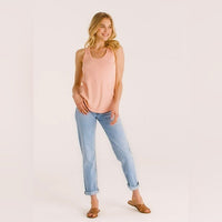 Z Supply Relaxed Slub Tank in Coral