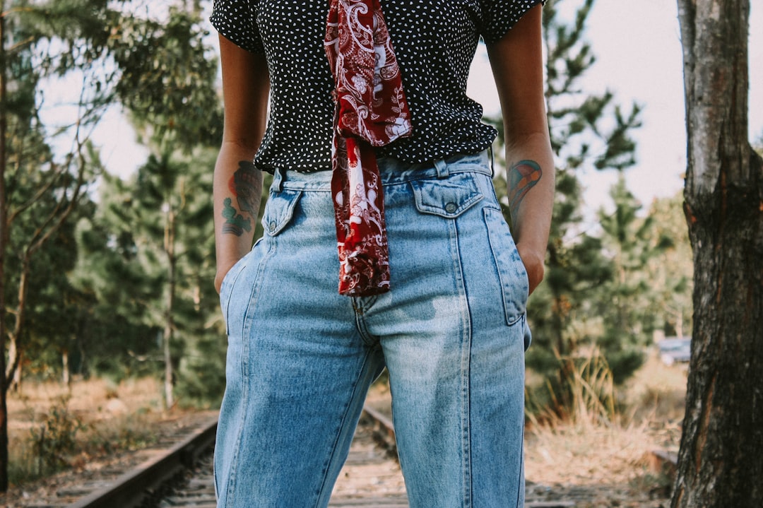 Flying Monkey Flare Jeans: Fit and Sizing Breakdown - person in blue denim bottoms